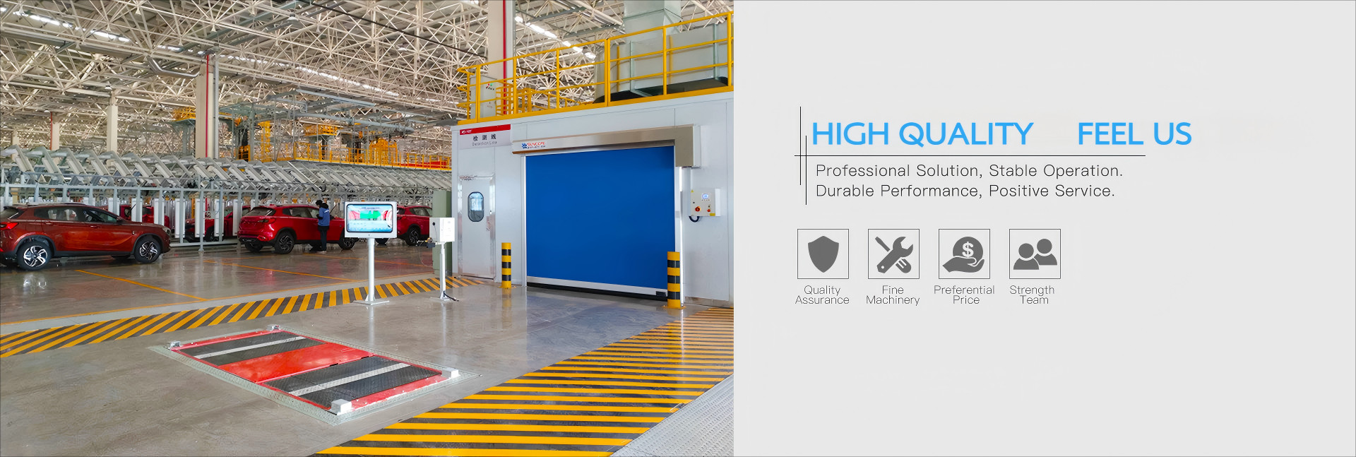 qualité Porte industrielle à grande vitesse usine