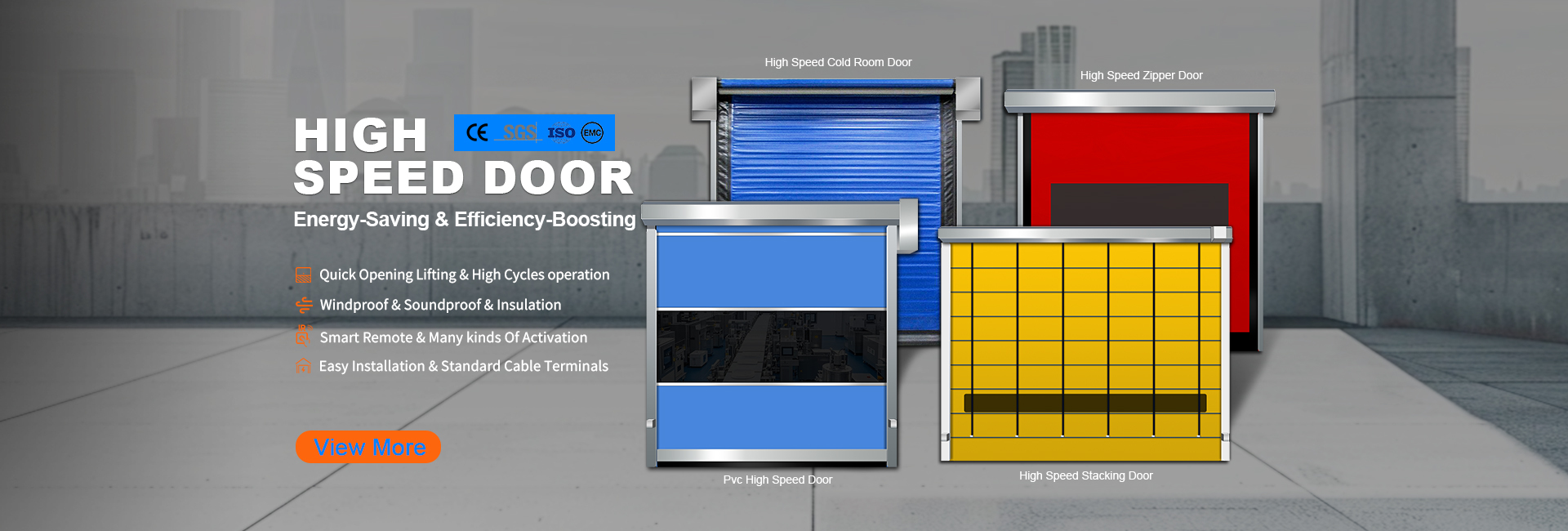 qualité Porte industrielle à grande vitesse usine