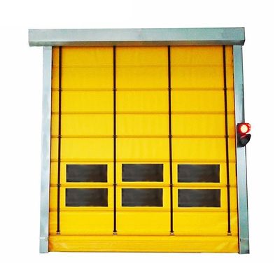 Porte de volets en PVC haute vitesse externe de 8000 mm*8000 mm avec cadre en acier inoxydable de 2,0 mm