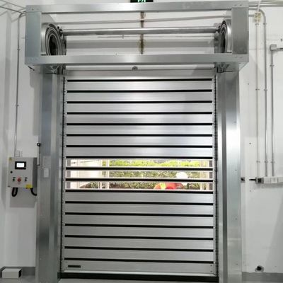 Portes de sécurité à rouleaux isolés à l' intérieur et à l' extérieur
